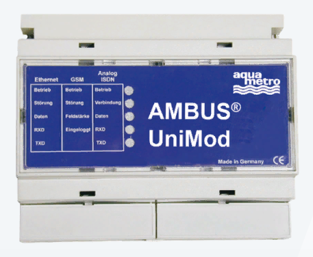 Aquametro AMBUS UniMod TCP/IP M-Bus Вспомогательное оборудование